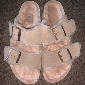 Birkenstock Arizona Fur Nude 40